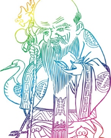 仙桃长寿老人仙人图片