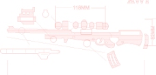 AWP矢量枪械结构剖视图图片