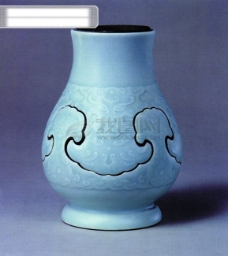 瓷器艺术瓶子花瓶中国风陶瓷艺术品玉如意瓷器古董中华艺术绘