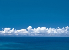 夏威夷海边的天空图片