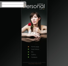 企业类图片浏览类韩国网站模板