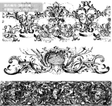 古典纹饰花纹装饰II类欧美古典线条矢量素材