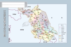 江苏省地图矢量地图CDR格式312K