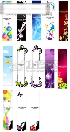 韩国设计元素ai矢量格式韩国设计时尚元素banner背景图案