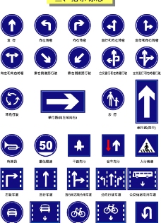 矢量图库交通指示标志图片