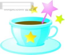 咖啡杯子星星五角星