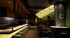 经典酒吧室内设计室内空间效果图3d模型图片